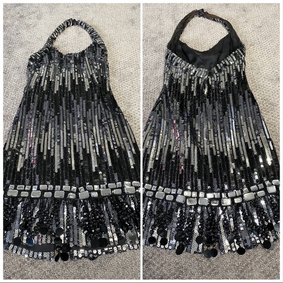 Vintage Sparkly halter party dress - Picture 7 of 7